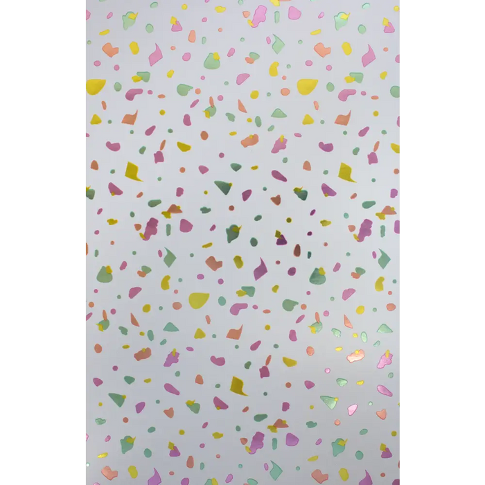 Gift Wrap - GW-9458 - Terrazzo White - 24’’ X 417’