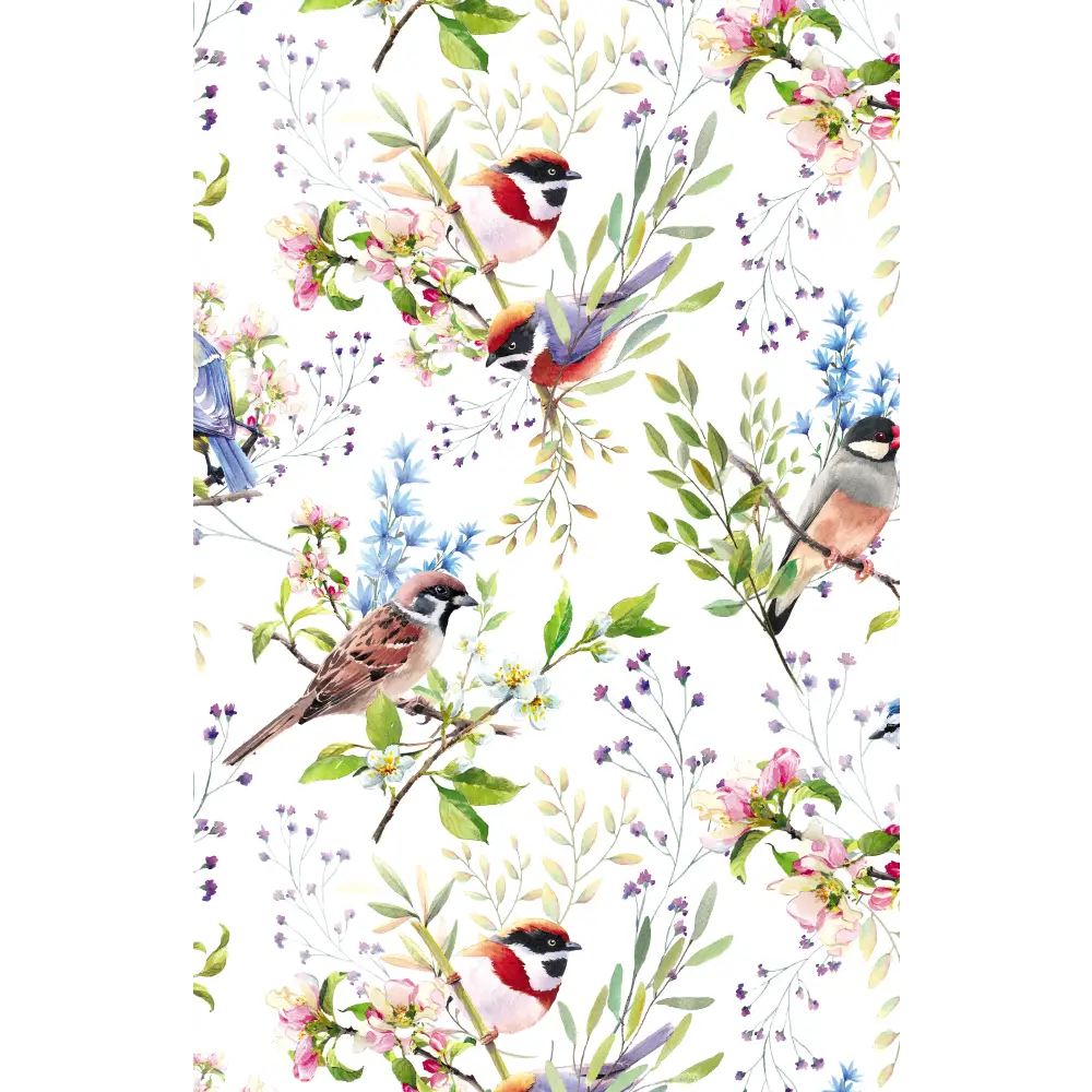 Gift Wrap - GW-9538 - Backyard Birds - Jewelry Roll 7-1/2’’