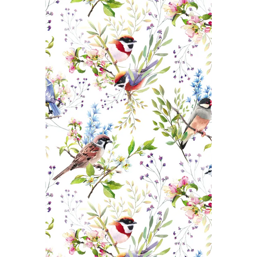 Gift Wrap - GW-9538 - Backyard Birds - Jewelry Roll 7-1/2’’