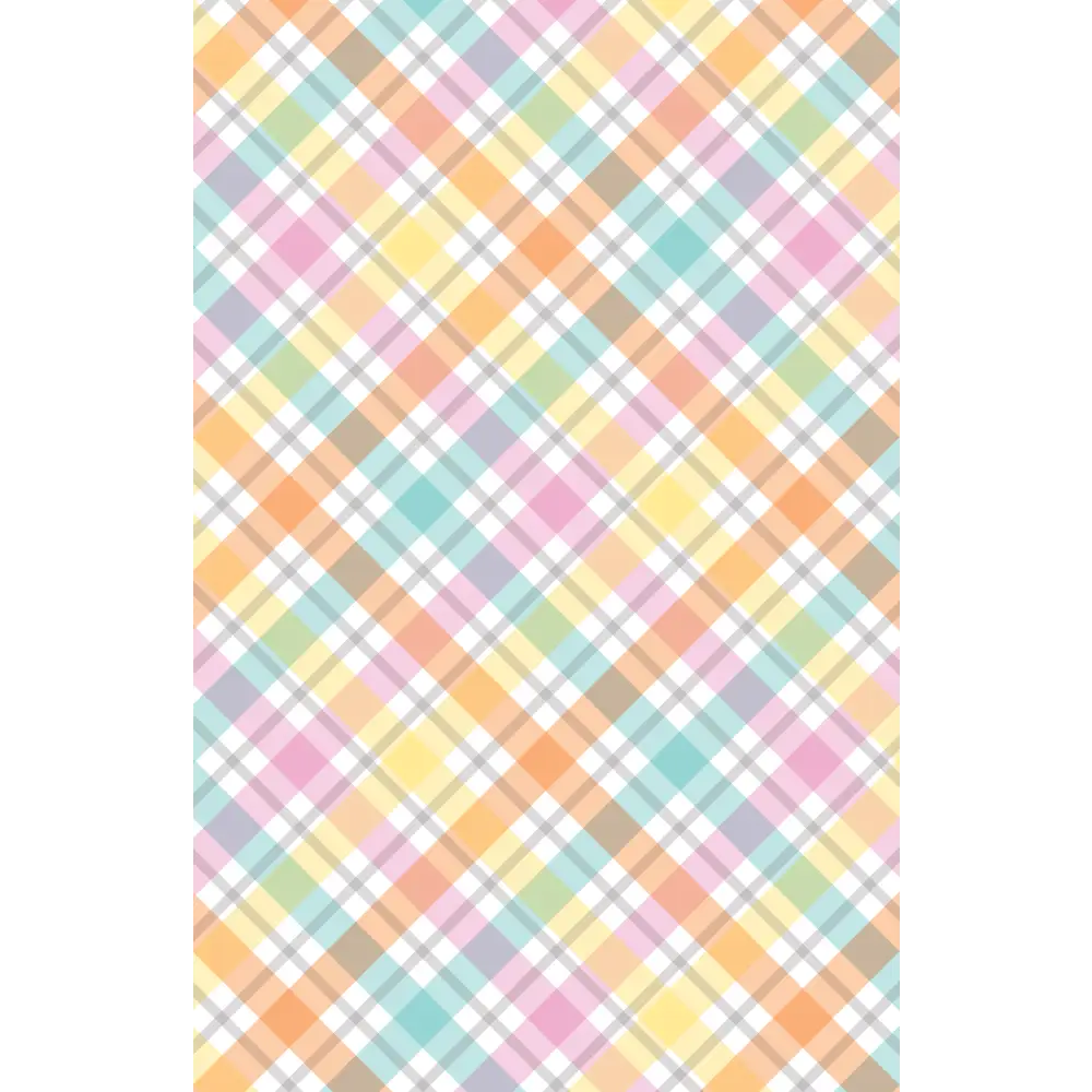 Gift Wrap - GW-9545 Spring Diagonal Plaid - Jewelry Roll