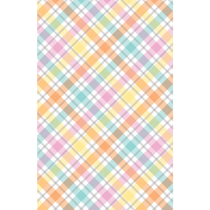 Gift Wrap - GW-9545 Spring Diagonal Plaid - Jewelry Roll