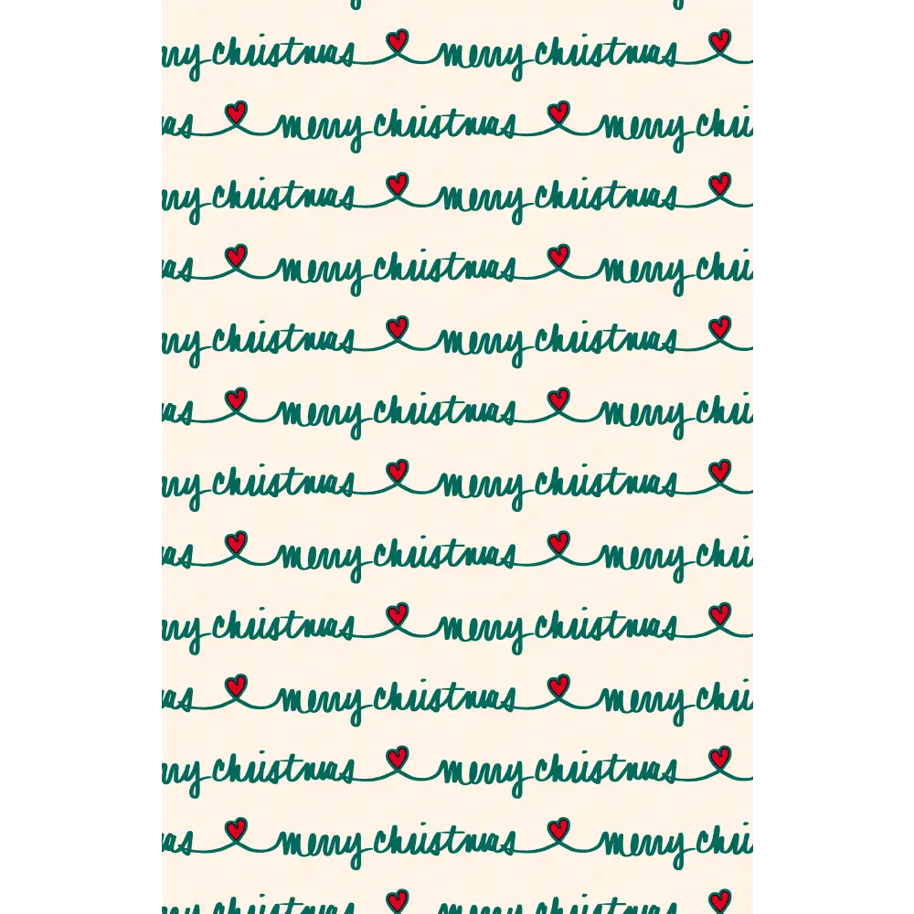 Gift Wrap - GW-9554 Merry Christmas Hearts - Jewelry Roll