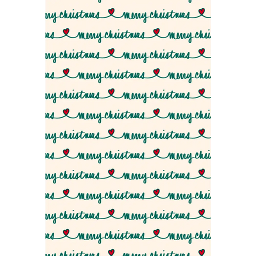 Gift Wrap - GW-9554 Merry Christmas Hearts - Jewelry Roll