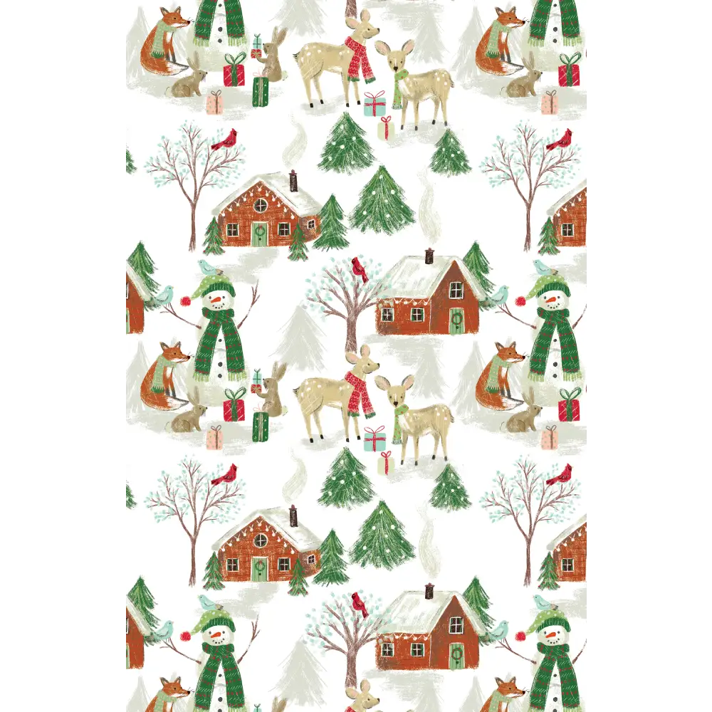 Gift Wrap - GW-9556 - Cozy Christmas Critters - Jewelry