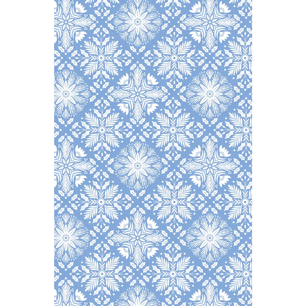Gift Wrap - GW-9558 - Blue Snowflakes - 24’’ X 208’