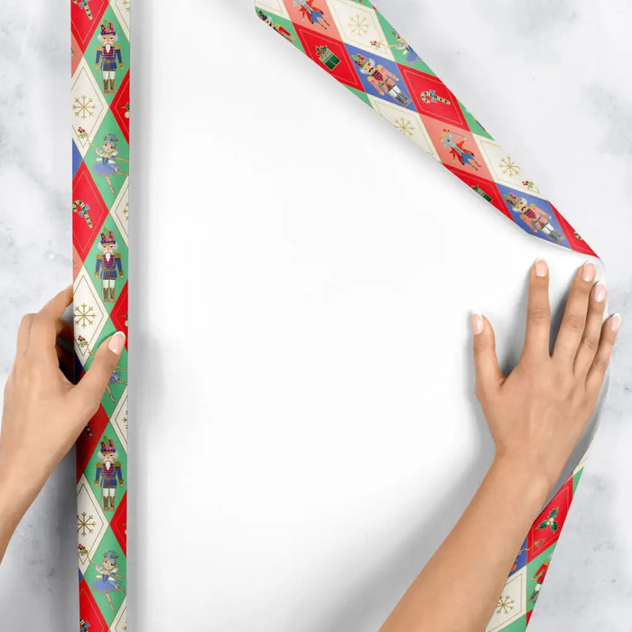 Gift Wrap - Harlequin Nutcracker - Recycled Fiber