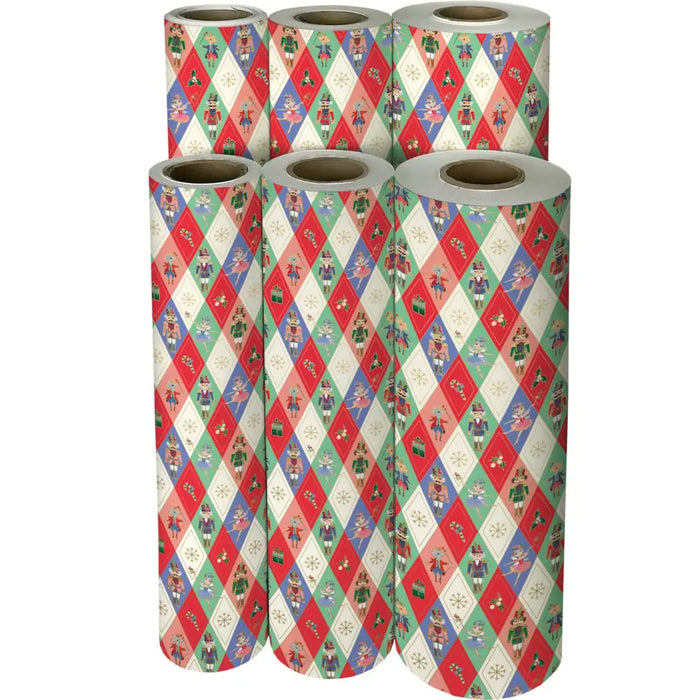 Gift Wrap - Harlequin Nutcracker - Recycled Fiber
