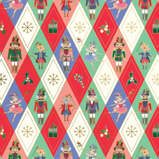Gift Wrap - Harlequin Nutcracker - Recycled Fiber - Jewelry