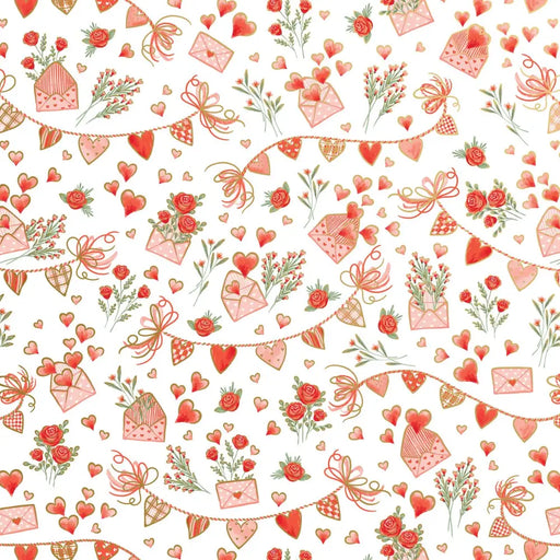 Gift Wrap - Heart Strings - Recycled Fiber - Jewelry Roll