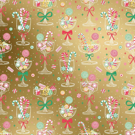 Gift Wrap - Holiday Cheers - Recycled Fiber - Jewelry Roll
