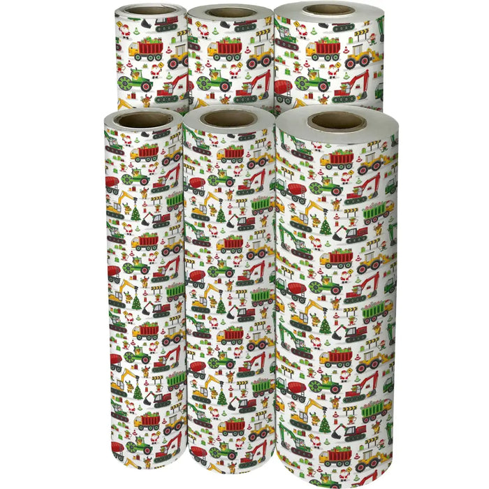 Gift Wrap - Holiday Construction - Recycled Fiber