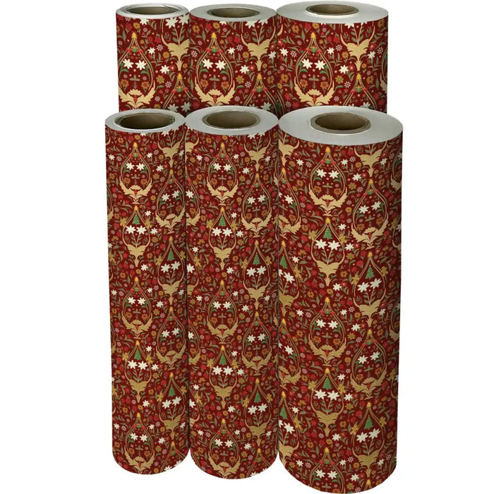 Gift Wrap - Holiday Damask - Recycled Fiber