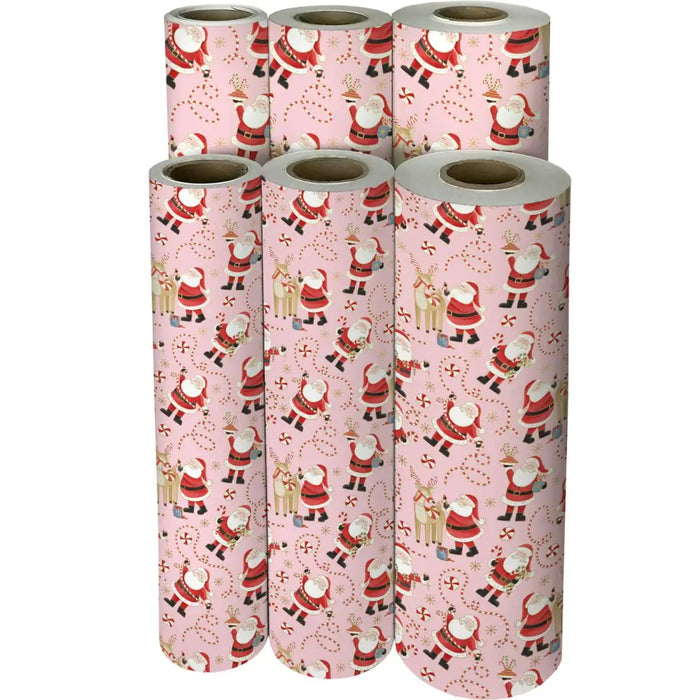 Gift Wrap - Jolly Santa - Recycled Fiber