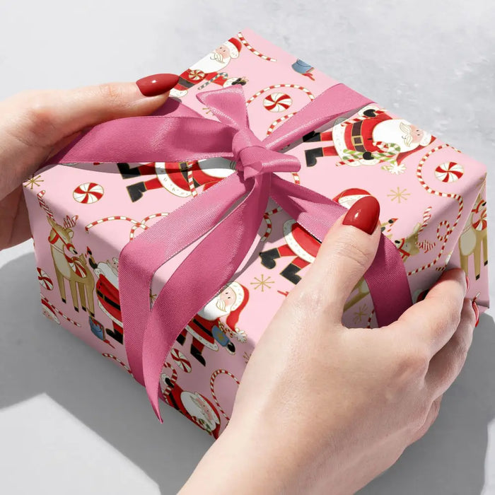 Gift Wrap - Jolly Santa - Recycled Fiber