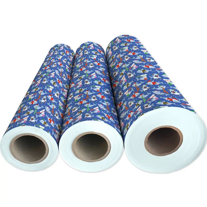 Gift Wrap - Merry Sharks - Recycled Fiber