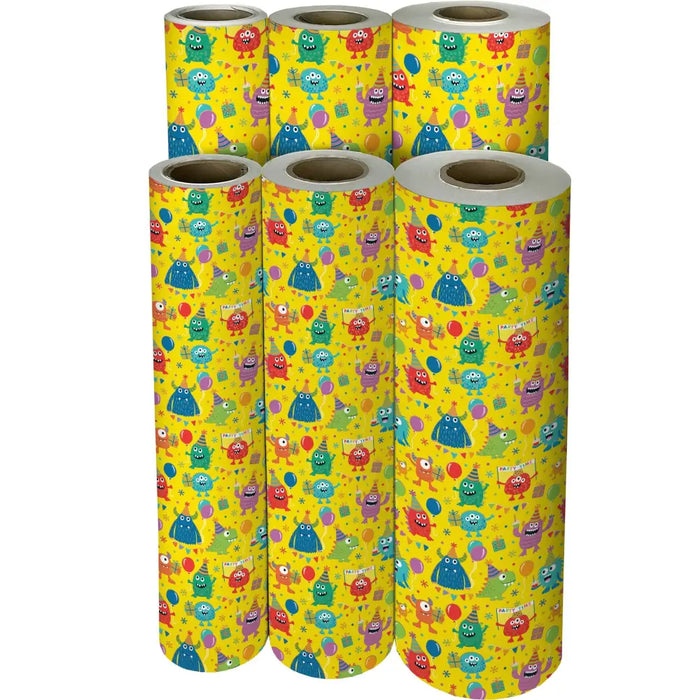 Gift Wrap - Party Monsters - Recycled Fiber - B486.30.208JR