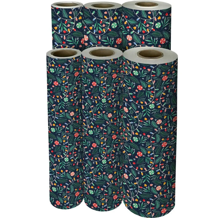 Gift Wrap - Peppermint Twinkle - Recycled Fiber