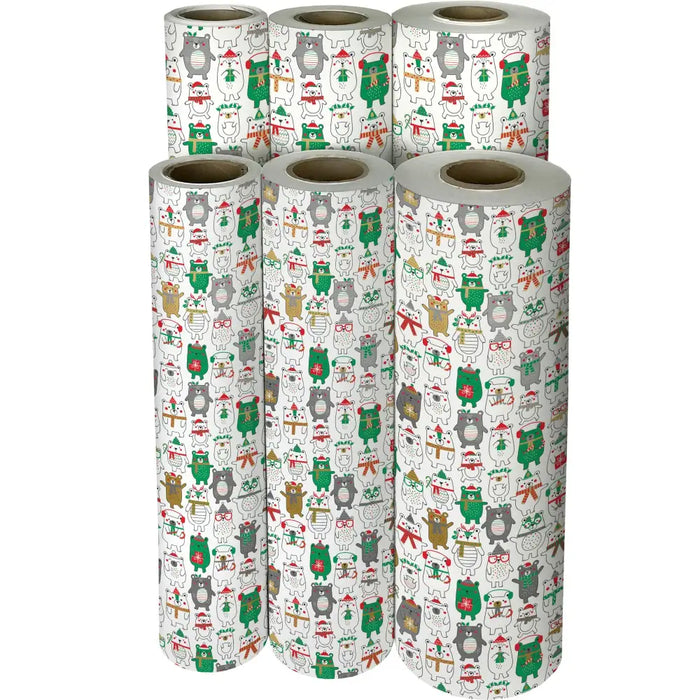 Gift Wrap - Polar Bear Fun - Recycled Fiber - XB787.30.208JR