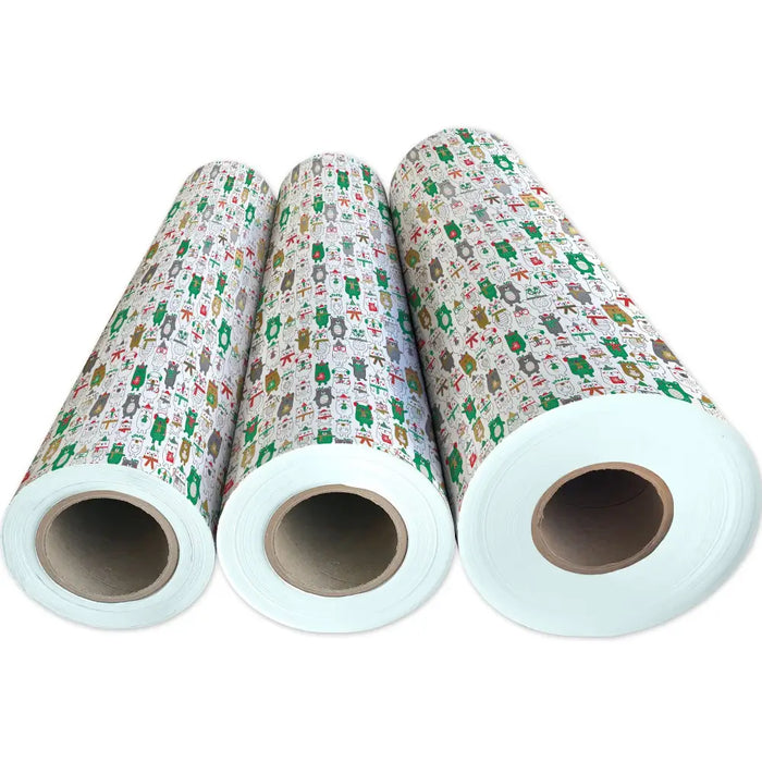 Gift Wrap - Polar Bear Fun - Recycled Fiber - XB787.30.208JR