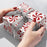 Gift Wrap - Red & White Ornaments - Recycled Fiber