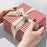 Gift Wrap - Red & White Stripe - Recycled Fiber