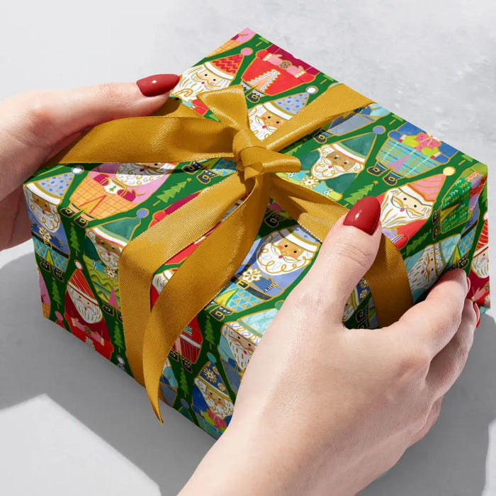 Gift Wrap - Rodeo Santa - Recycled Fiber