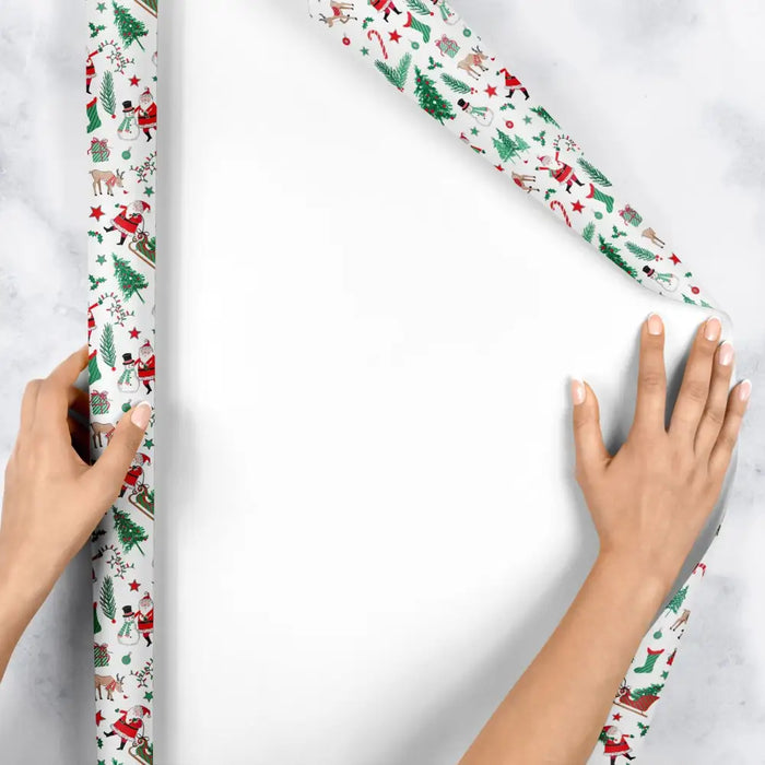 Gift Wrap - Santa Season - Recycled Fiber