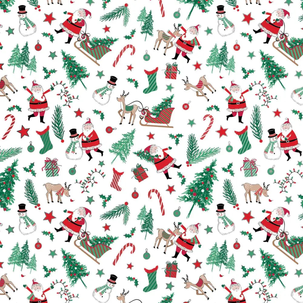Gift Wrap - Santa Season - Recycled Fiber - Jewelry Roll