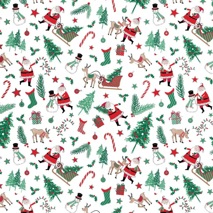 Gift Wrap - Santa Season - Recycled Fiber - Jewelry Roll