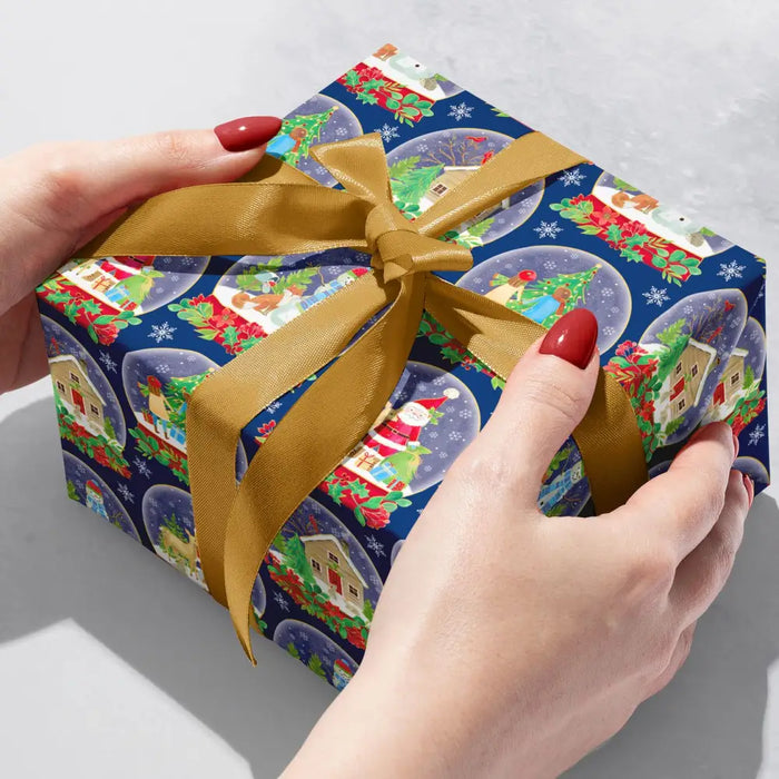 Gift Wrap - Snow Globes - Recycled Fiber