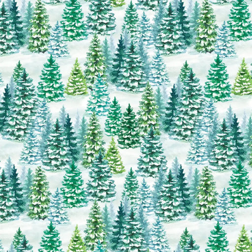 Gift Wrap - Snowy Trees (Recycled Fiber) - QR 24 x 208 ft. -