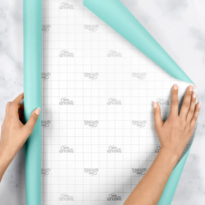 Gift Wrap - Solids - T Blue Matte (Recycled Fiber)