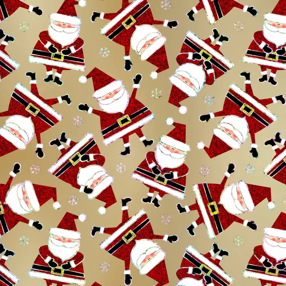 Gift Wrap - Sparkling Santa - 100% Recycled - Jewelry Roll