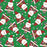 Gift Wrap - Sparkling Santa Green - Recycled Fiber