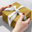 Gift Wrap - White & Gold Kraft (Recycled Fiber)