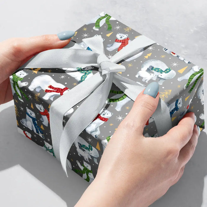 Gift Wrap - Winter Bear (Recycled Fiber) - XB724.30.208JR