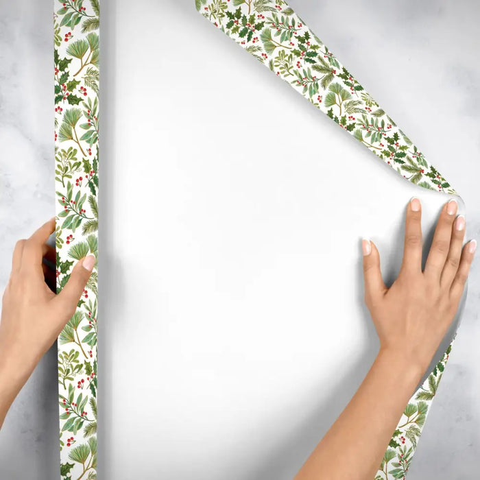 Gift Wrap - Winter Branches - Recycled Fiber