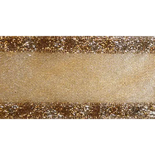 Glitter Chic Wired Ribbon - Gold - 7716.100/10-634