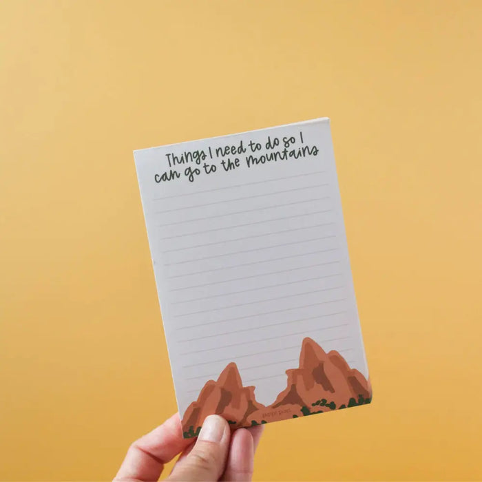 Go to the Mountains 4x6 Notepad - 515652