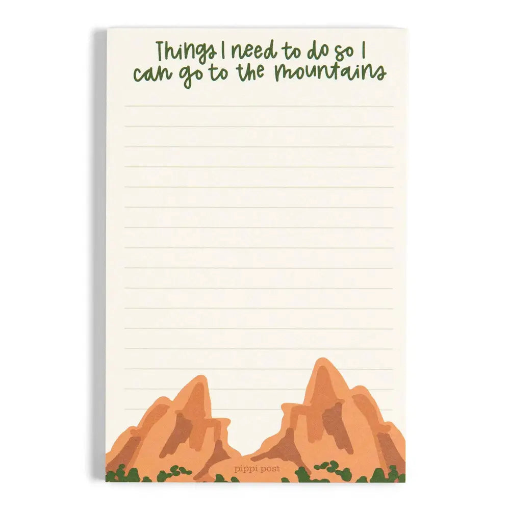 Go to the Mountains 4x6 Notepad - 515652