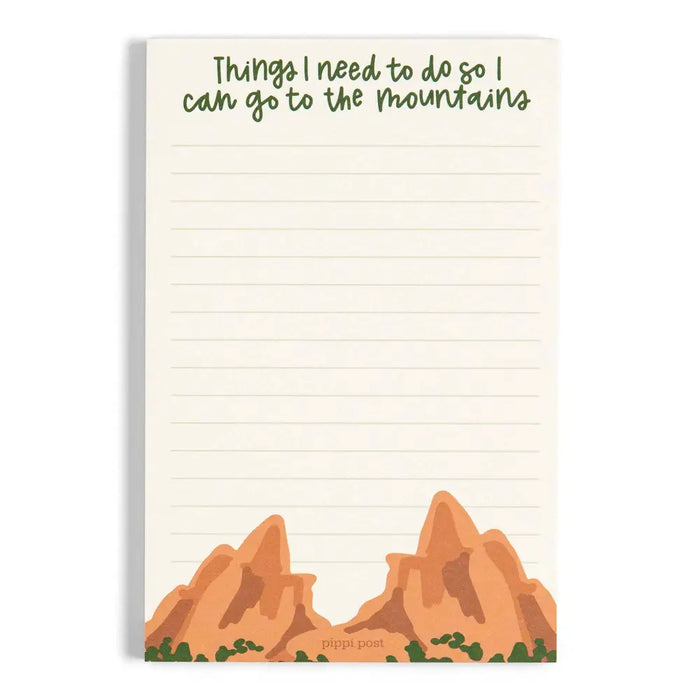 Go to the Mountains 4x6 Notepad - 515652