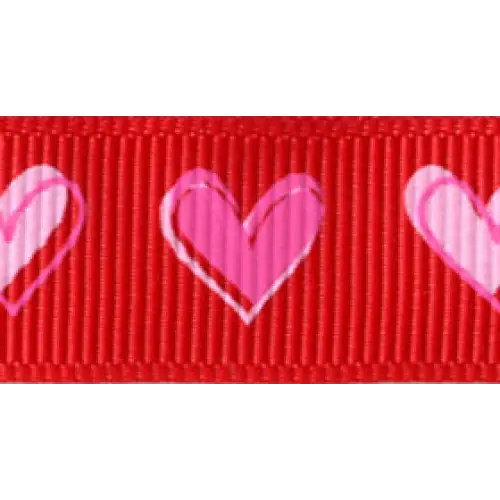 Grosgrain Valentines Ribbon - Tender Heart - Single Roll