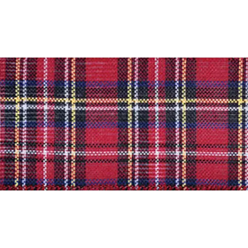 Holiday Tartan Wired Ribbon - 7472.60/10-609