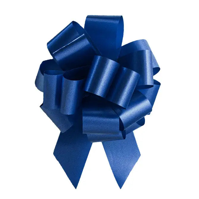 Italian Pom Style Pull Bows - 3-3/4’’ / Royal Blue