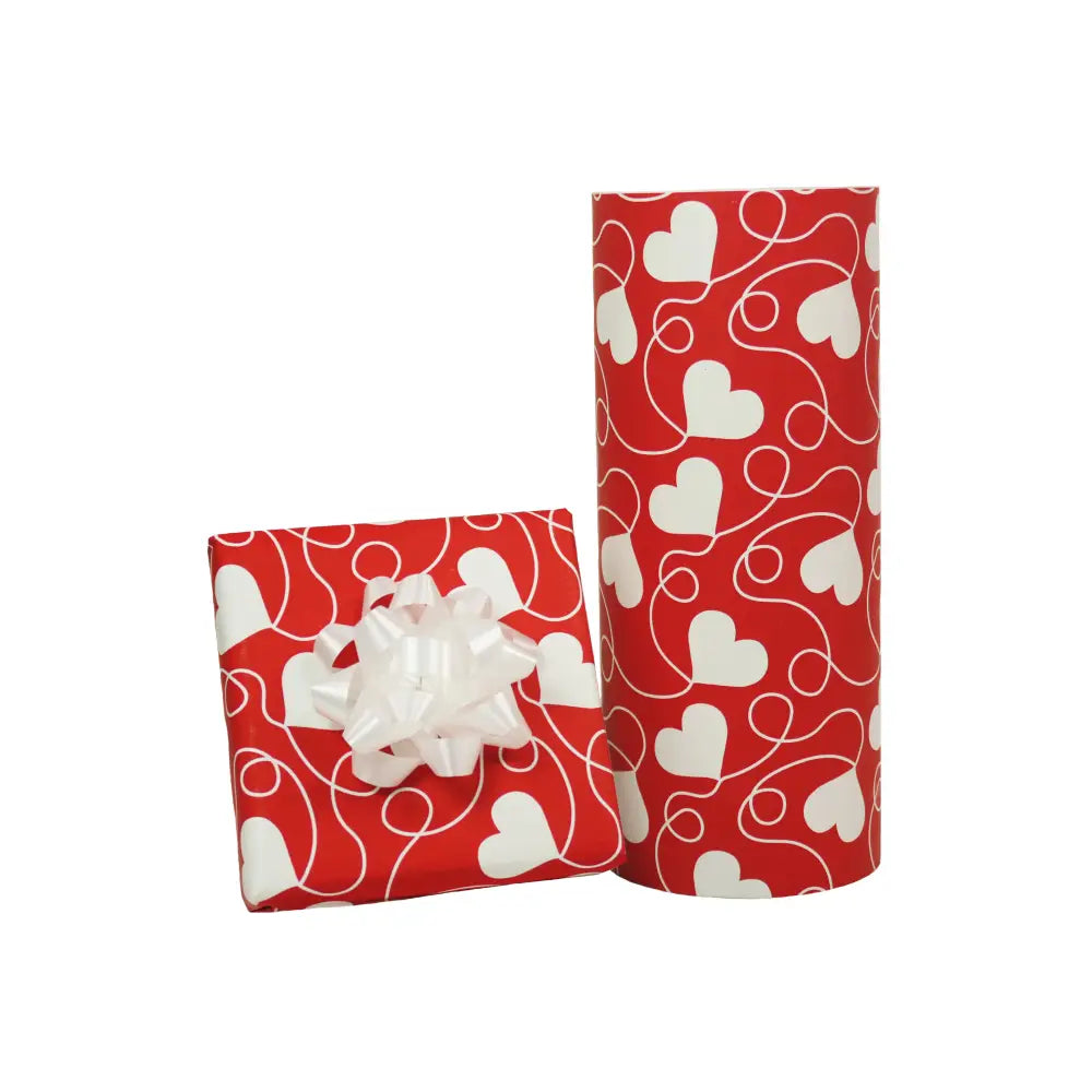 Jewelers Roll - Swirly Hearts - Gift Wrap - 7-3/8’’ x 150’