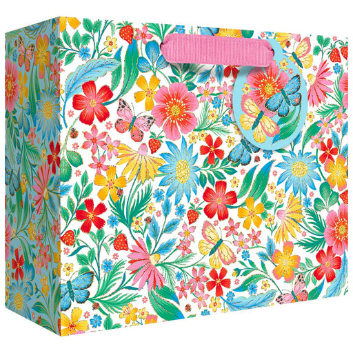 Euro Tote - Large Tote - Happy Wildflowers
