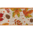 Leaf Burlap Wired Ribbon - Natural/Orange - 7795.10/10-620