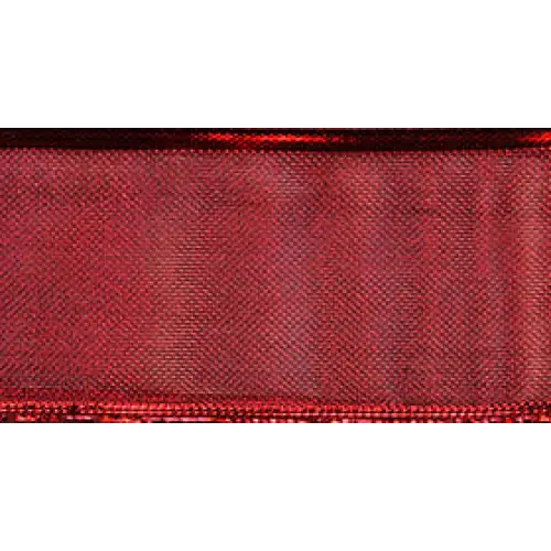 Luxury Wired Ribbon - Red / 5/8’’ x 22 yd / Single Roll