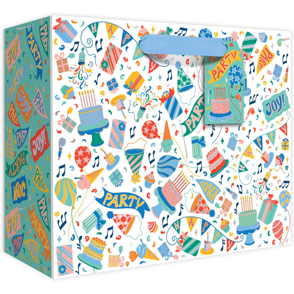 Euro Tote With Tissue - Medium - Let's Party