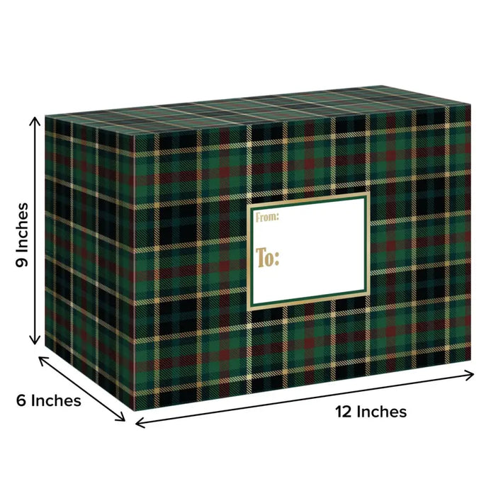 Mailing Box - Hunter Navy Plaid - MB228